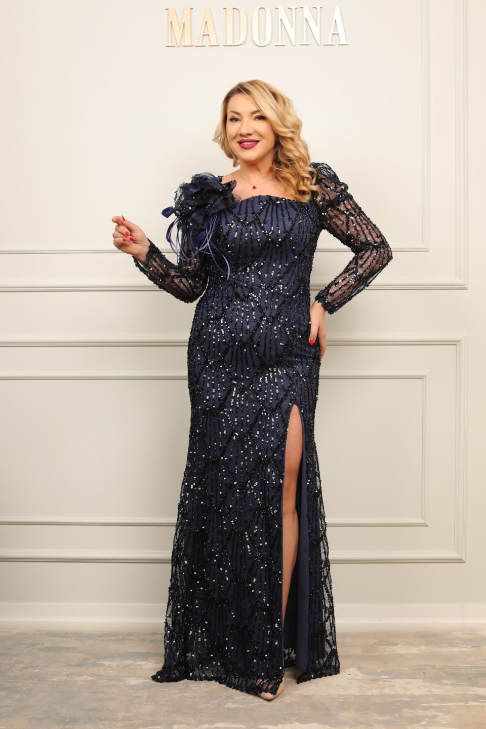 Rochie Arabella  Bleumarin Inchis