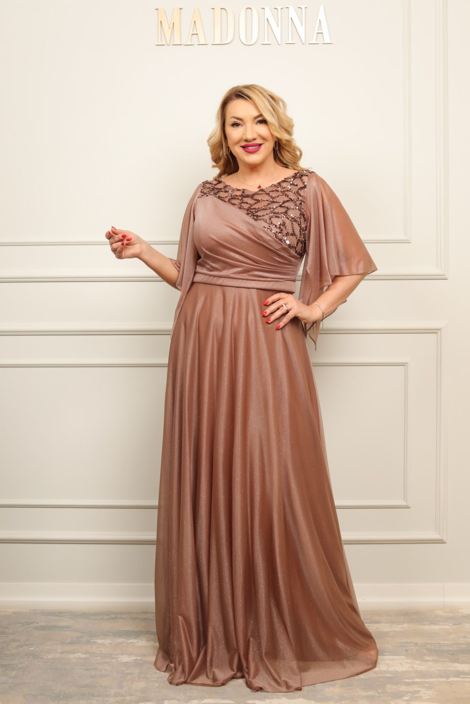 Rochie Petruta Bej Caramel