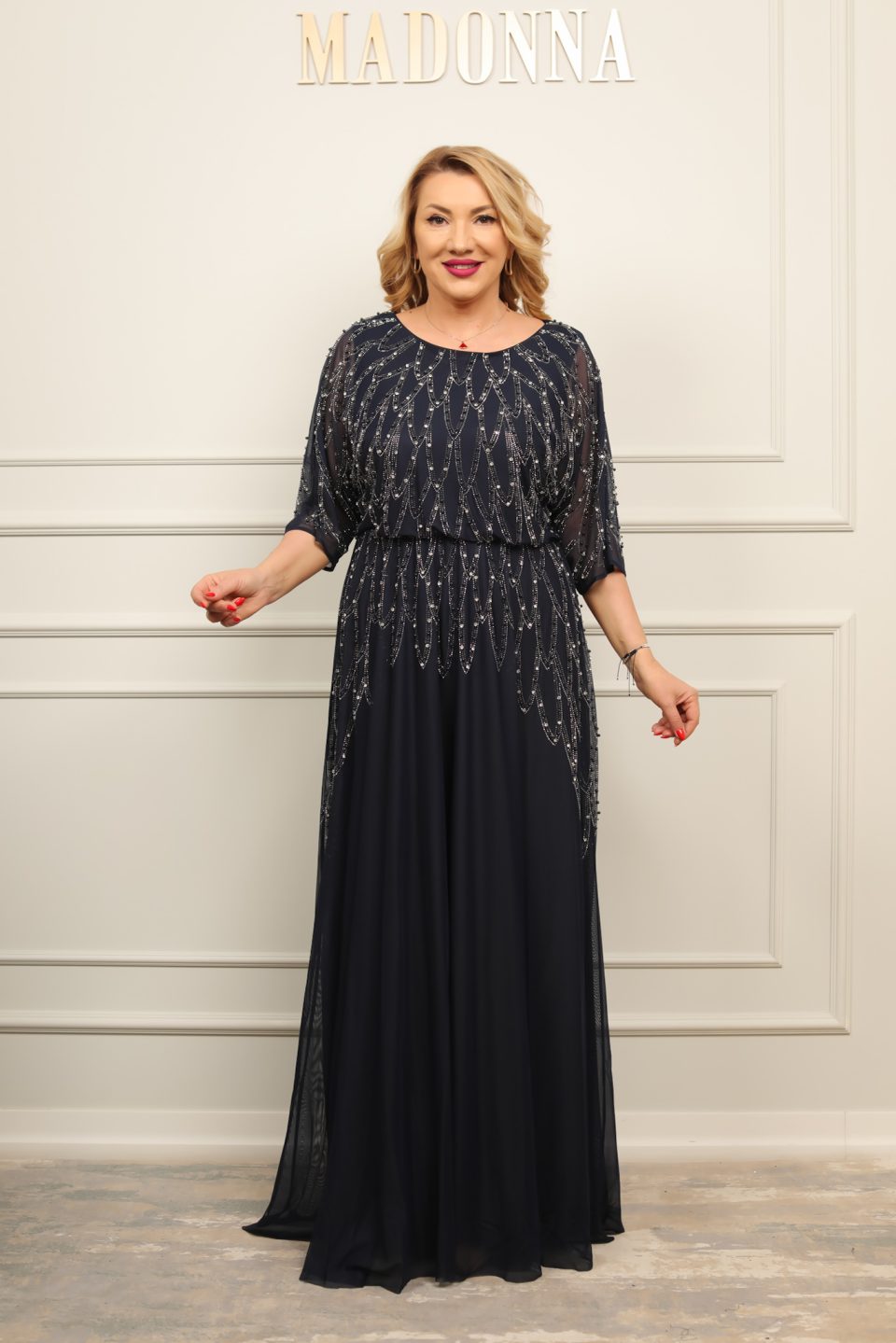 Rochie Annabell Bleumarin Inchis